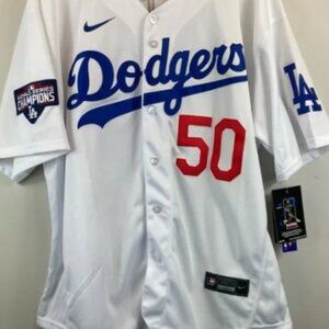 Nike LA Dodgers 50 Betts Jersey Size 52
